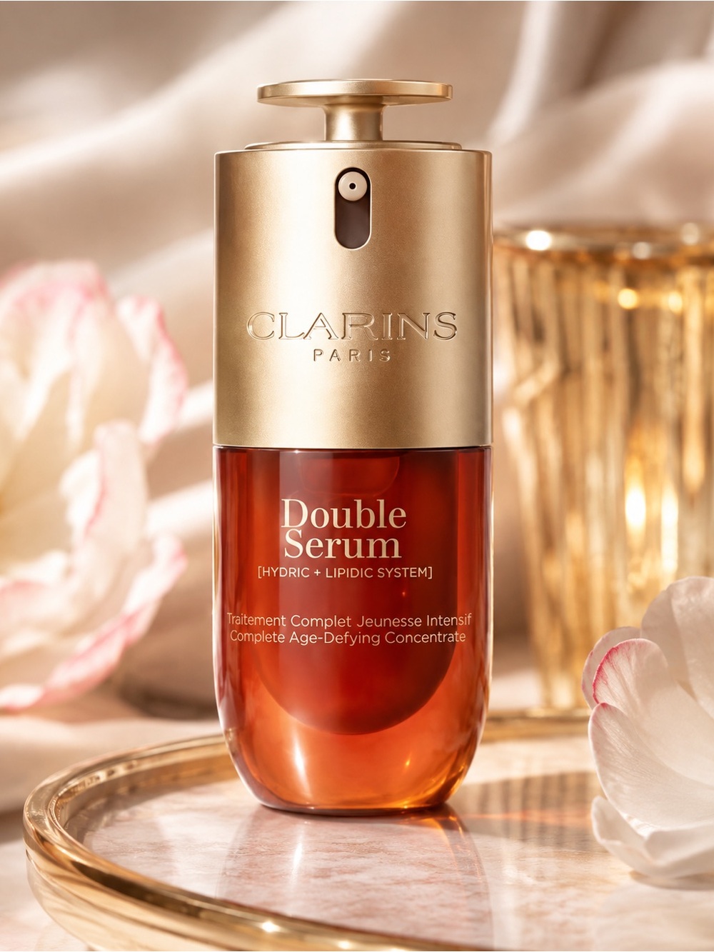 NWOT Clarins Paris Double Serum – 1 oz Luxury Skincare Hydric & Lipidic System